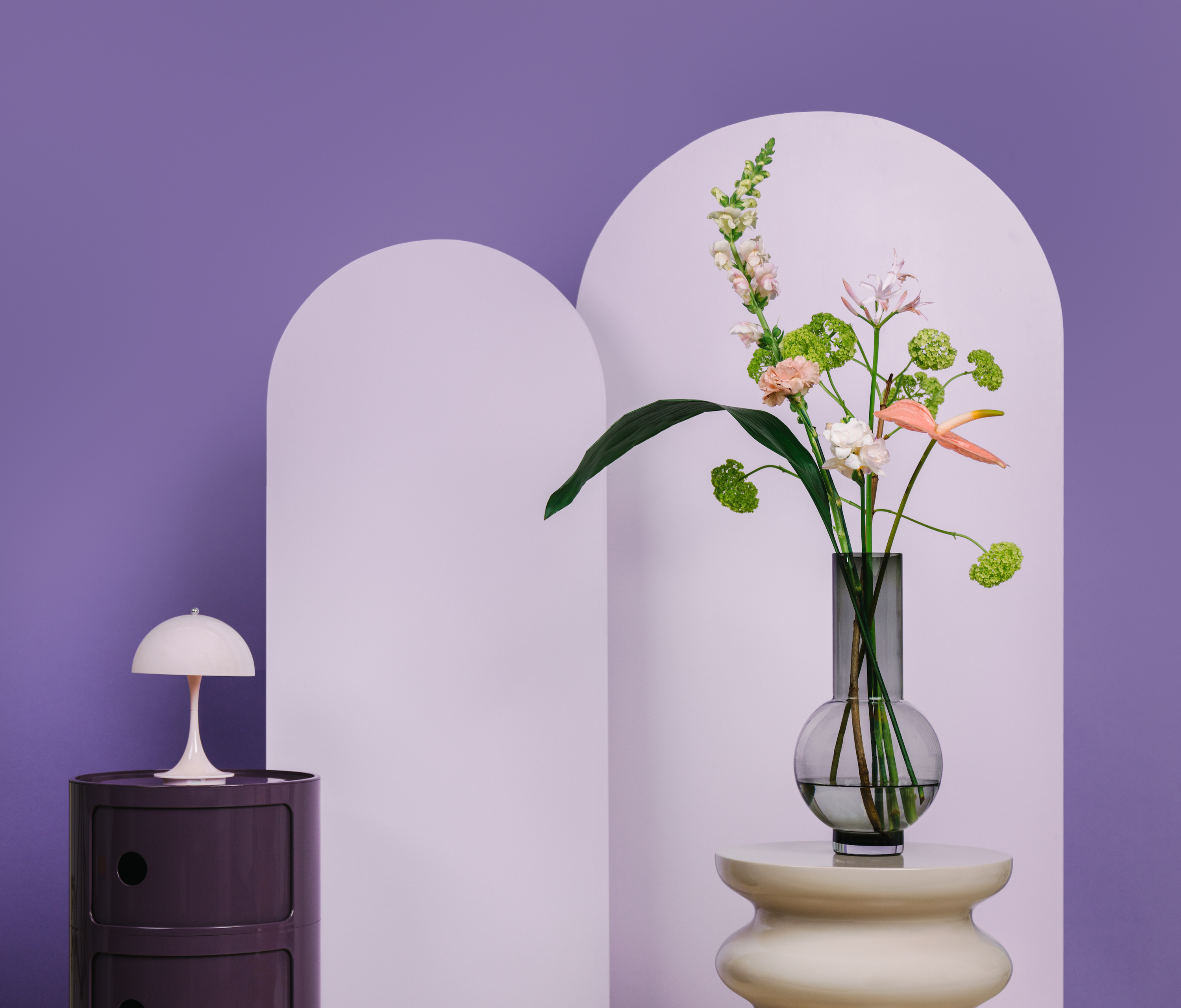 Flora Frisch Blumen Vase