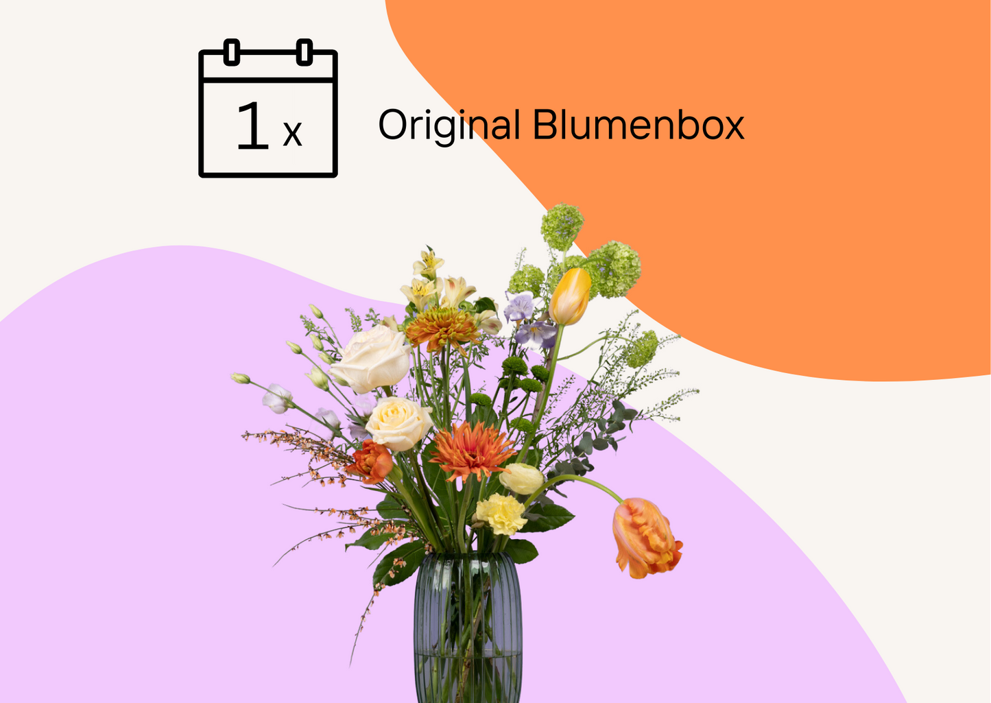 Blumenbox als Geschenk